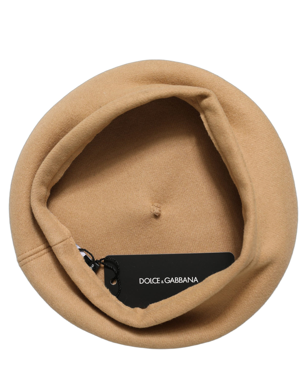Dolce & Gabbana Beige Wool French Style Beret Capello Hat Dolce & Gabbana