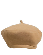 Dolce & Gabbana Beige Wool French Style Beret Capello Hat Dolce & Gabbana