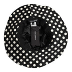 Dolce & Gabbana Black White Polka Dot Cotton Bucket Capello Hat Dolce & Gabbana
