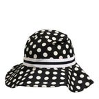 Dolce & Gabbana Black White Polka Dot Cotton Bucket Capello Hat Dolce & Gabbana