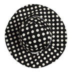 Dolce & Gabbana Black White Polka Dot Cotton Bucket Capello Hat Dolce & Gabbana
