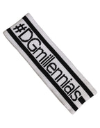 Dolce & Gabbana White Wool Knit #DGmillennials Head Band One Size Hat Dolce & Gabbana