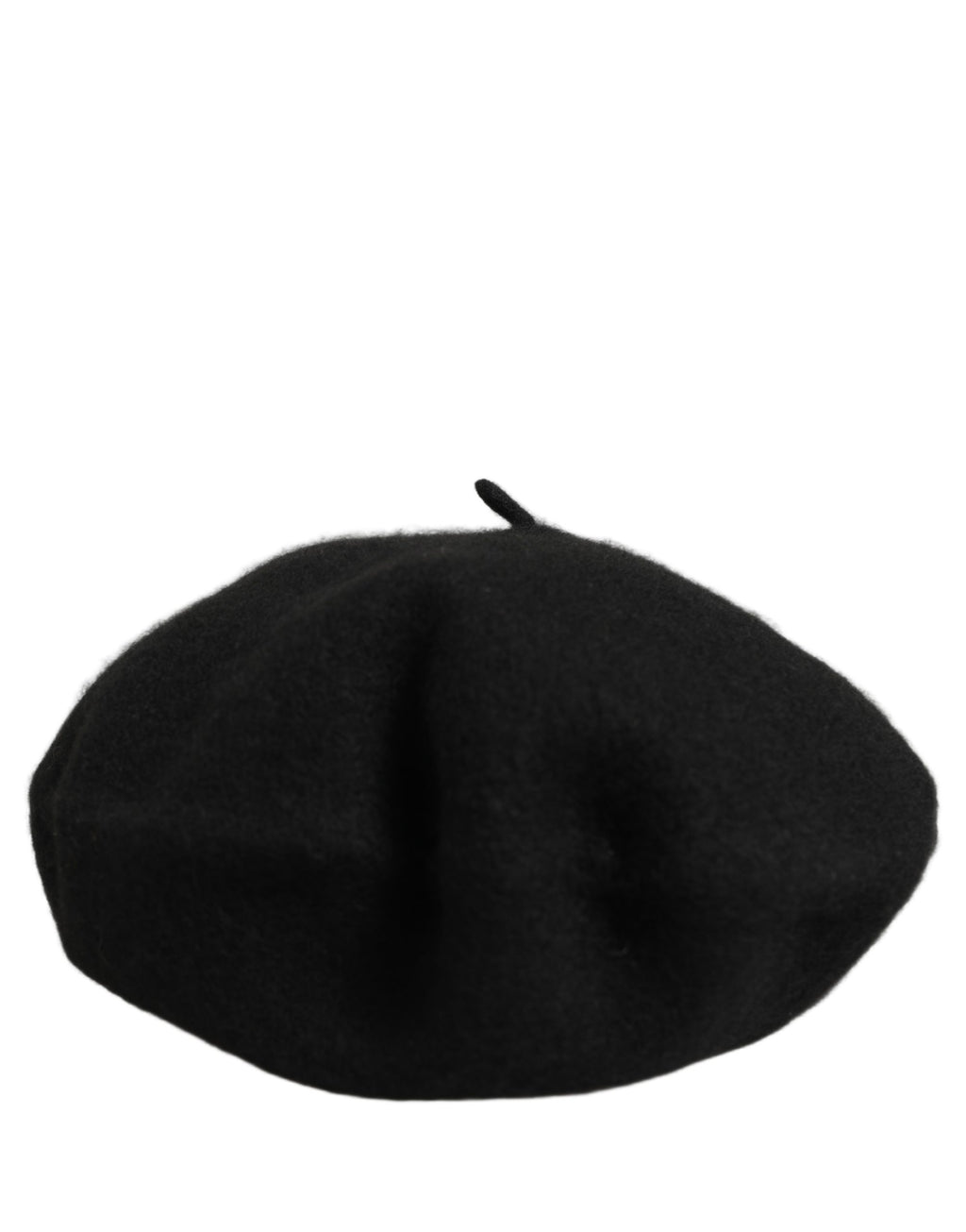Dolce & Gabbana Black Wool French Style Beret Capello Hat Dolce & Gabbana