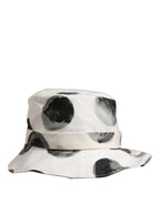 Dolce & Gabbana White Cotton Big Polka Dot Pattern Bucket Hat Dolce & Gabbana