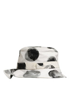 Dolce & Gabbana White Cotton Big Polka Dot Pattern Bucket Hat Dolce & Gabbana