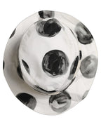 Dolce & Gabbana White Cotton Big Polka Dot Pattern Bucket Hat Dolce & Gabbana