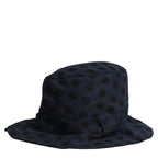 Dolce & Gabbana Blue Black Polka Dot Cotton Bucket Capello Hat Dolce & Gabbana