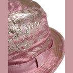 Dolce & Gabbana Pink Metallic Jacquard Pattern Bucket Capello Hat Dolce & Gabbana