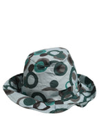 Dolce & Gabbana Teal Cotton Big Polka Dot Pattern Bucket Hat Dolce & Gabbana