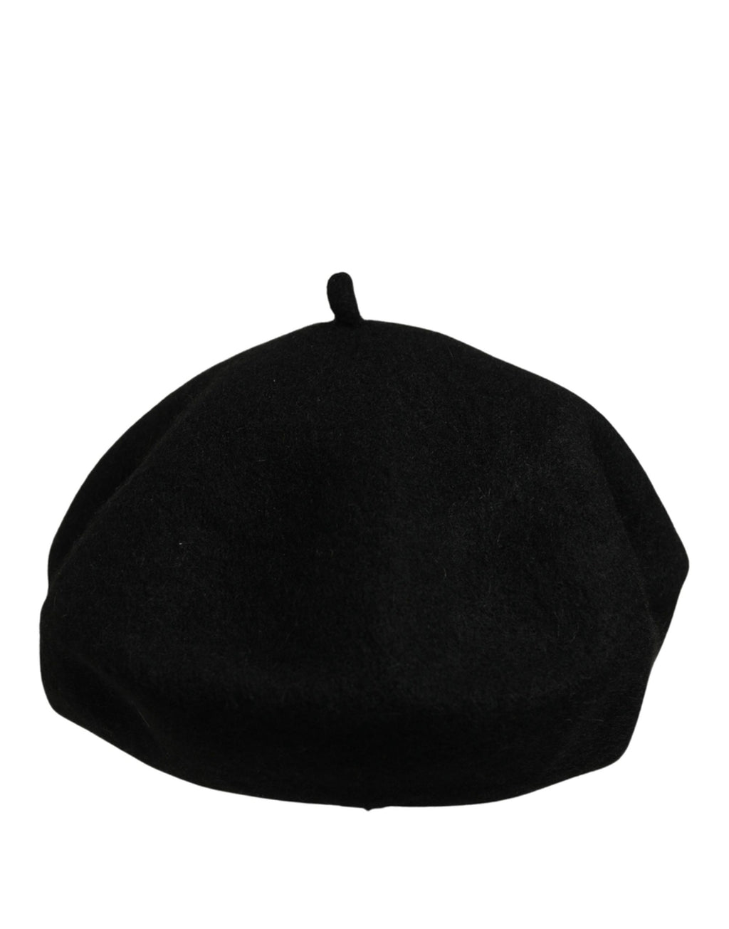 Dolce & Gabbana Black Wool French Style Beret Capello Hat Dolce & Gabbana
