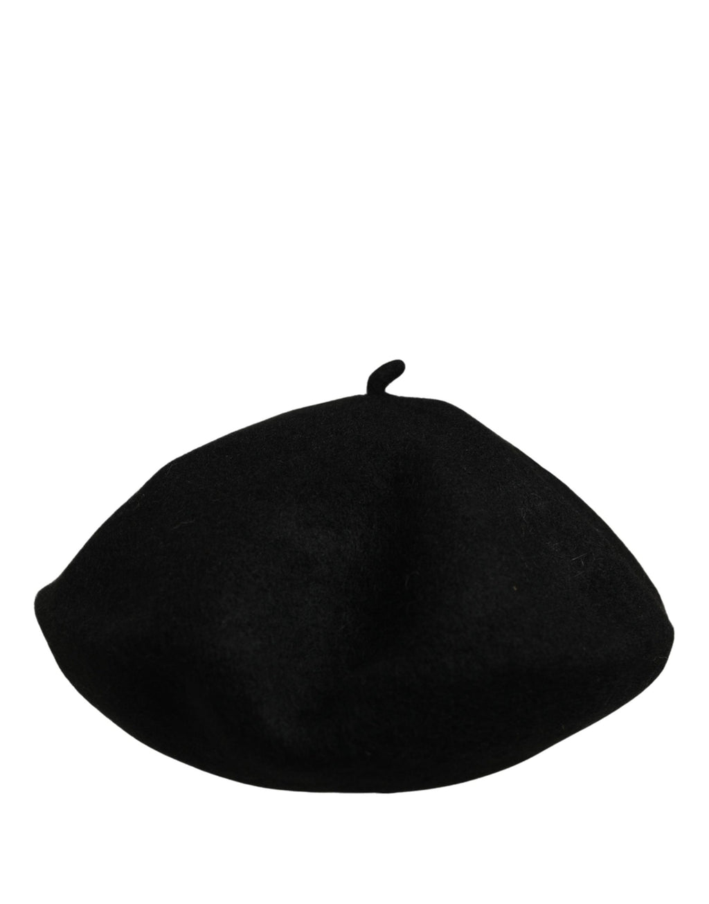 Dolce & Gabbana Black Wool French Style Beret Capello Hat Dolce & Gabbana