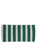 Dolce & Gabbana green and white striped nylon head wrap, stylish one-size headband with bold pattern and sleek design.