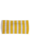 Dolce & Gabbana yellow and white striped nylon head wrap, stylish one-size headband with bold pattern and comfortable fit.