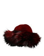 Dolce & Gabbana Red Fox Mink Fur Womens Bucket Capello Hat Dolce & Gabbana
