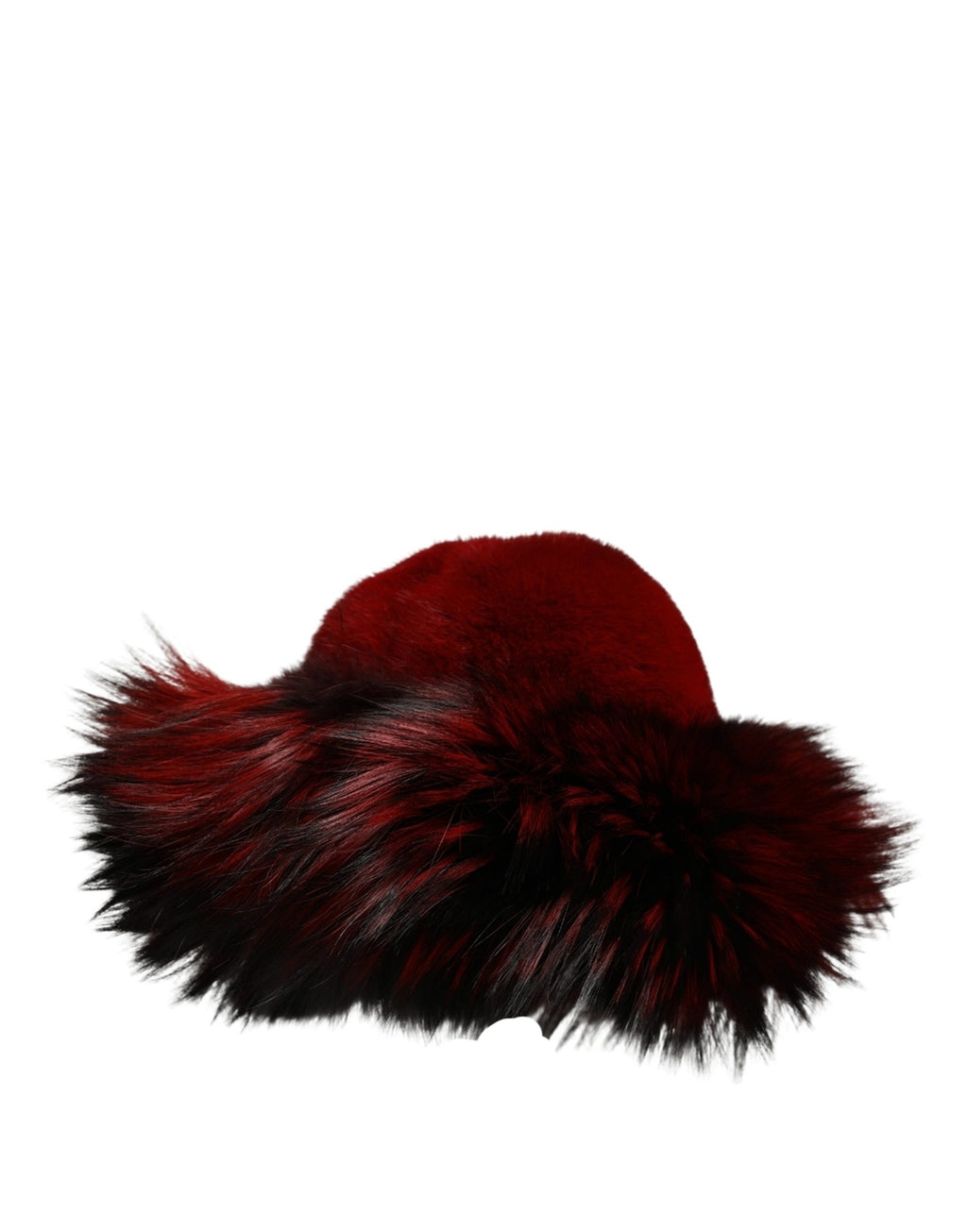 Dolce & Gabbana Red Fox Mink Fur Womens Bucket Capello Hat Dolce & Gabbana