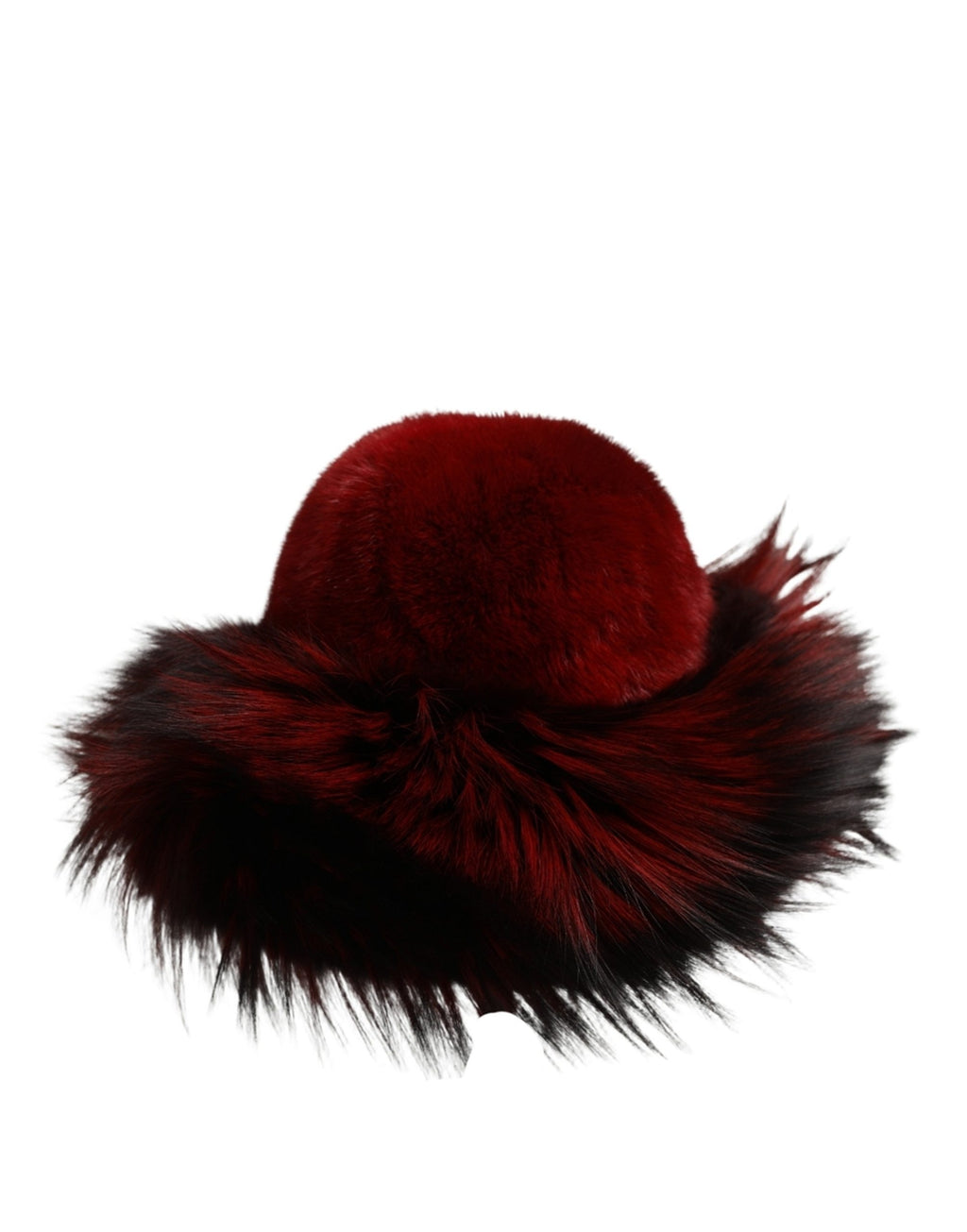 Dolce & Gabbana Red Fox Mink Fur Womens Bucket Capello Hat Dolce & Gabbana