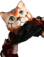 Dolce & Gabbana Multicolor Velvet Bengal Cat Silk Headwear Headband Dolce & Gabbana