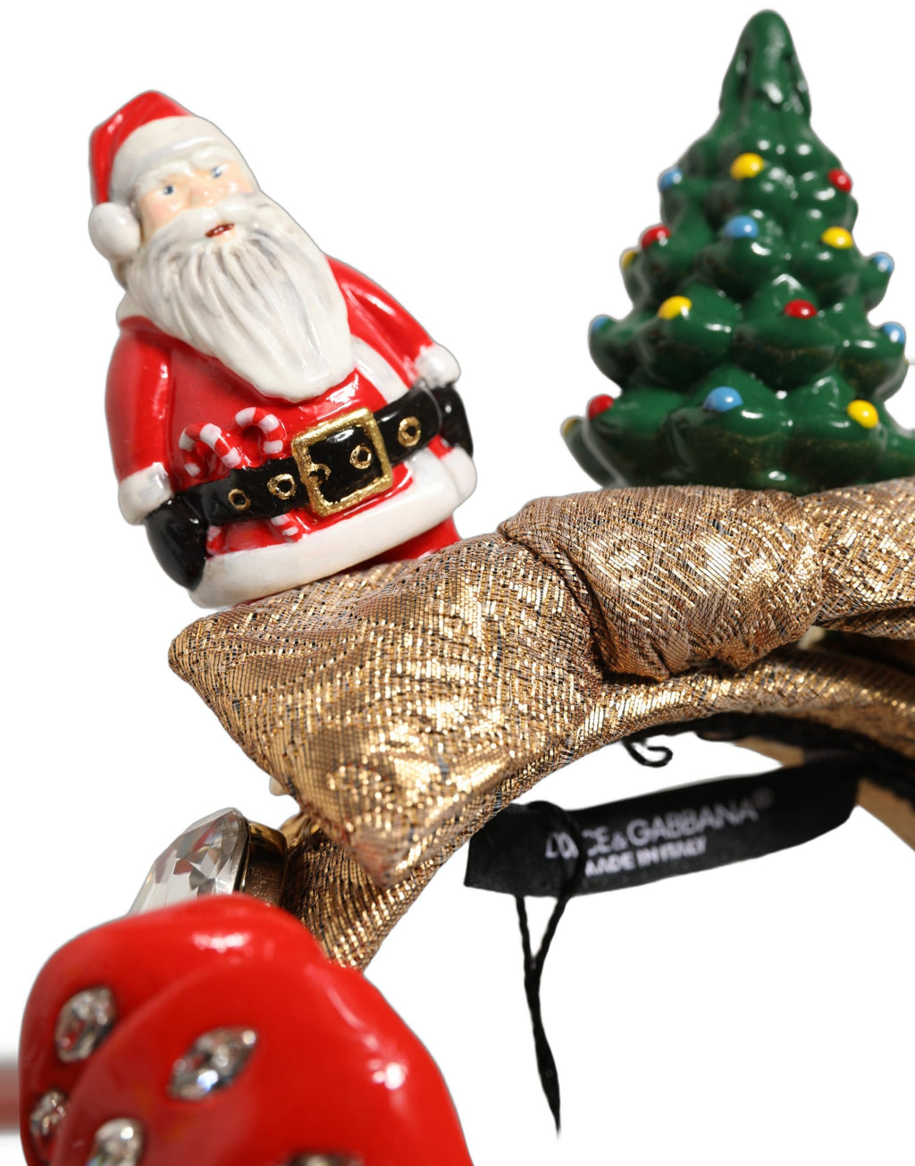 Dolce & Gabbana Multicolor Glittery Christmas Themed Headwear Headband Dolce & Gabbana