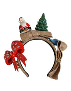 Dolce & Gabbana Multicolor Glittery Christmas Themed Headwear Headband Dolce & Gabbana