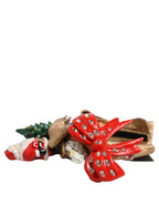 Dolce & Gabbana Multicolor Glittery Christmas Themed Headwear Headband Dolce & Gabbana