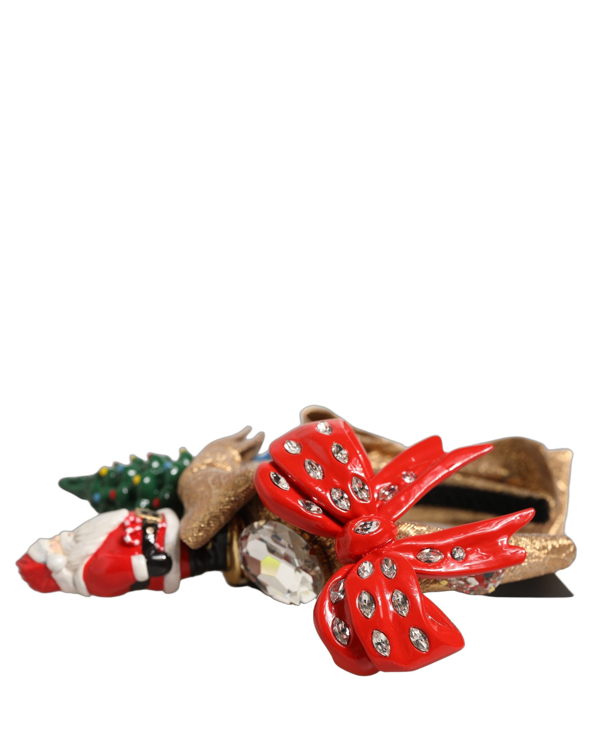 Dolce & Gabbana Multicolor Glittery Christmas Themed Headwear Headband Dolce & Gabbana