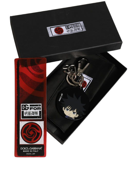 Dolce & Gabbana Black Fushiguro Megumi Charm Metal Keychain Keyring Dolce & Gabbana