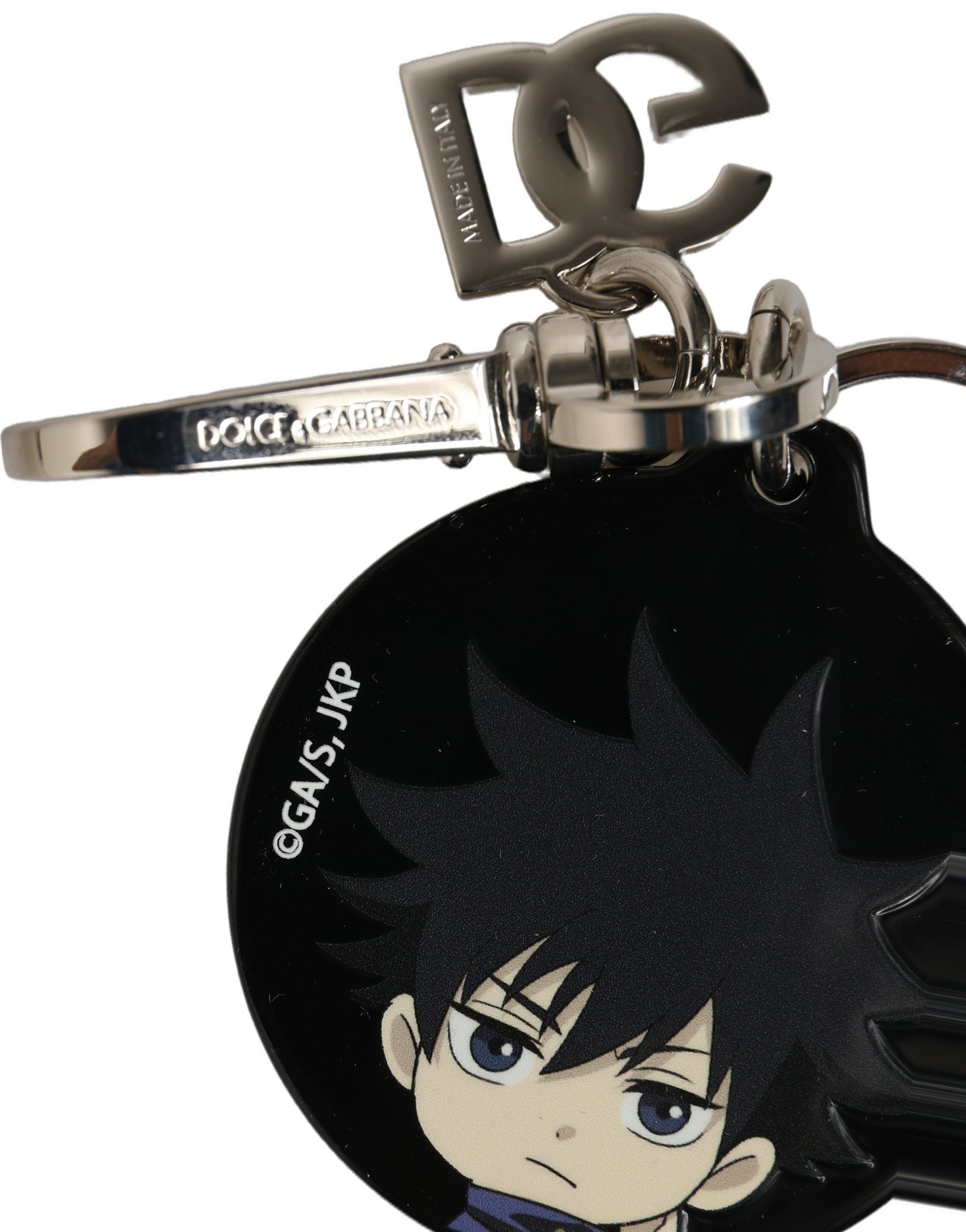 Dolce & Gabbana Black Fushiguro Megumi Charm Metal Keychain Keyring Dolce & Gabbana