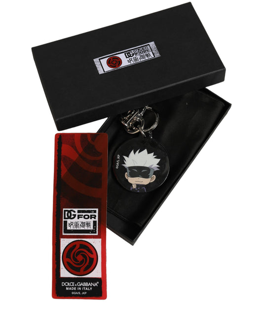 Dolce & Gabbana Black Kaisen Satoru Gojo Charm Metal Keychain Keyring Dolce & Gabbana