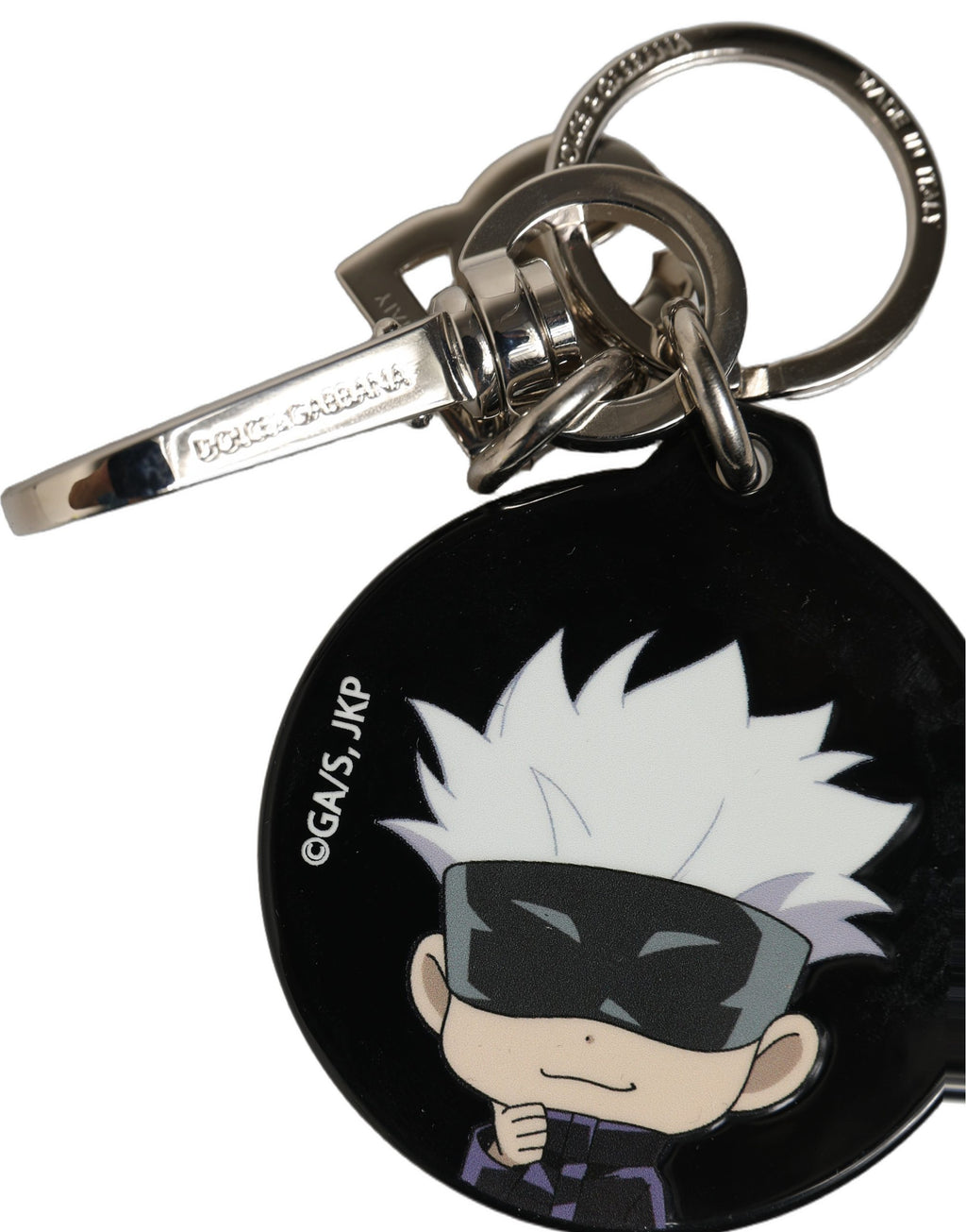 Dolce & Gabbana Black Kaisen Satoru Gojo Charm Metal Keychain Keyring Dolce & Gabbana