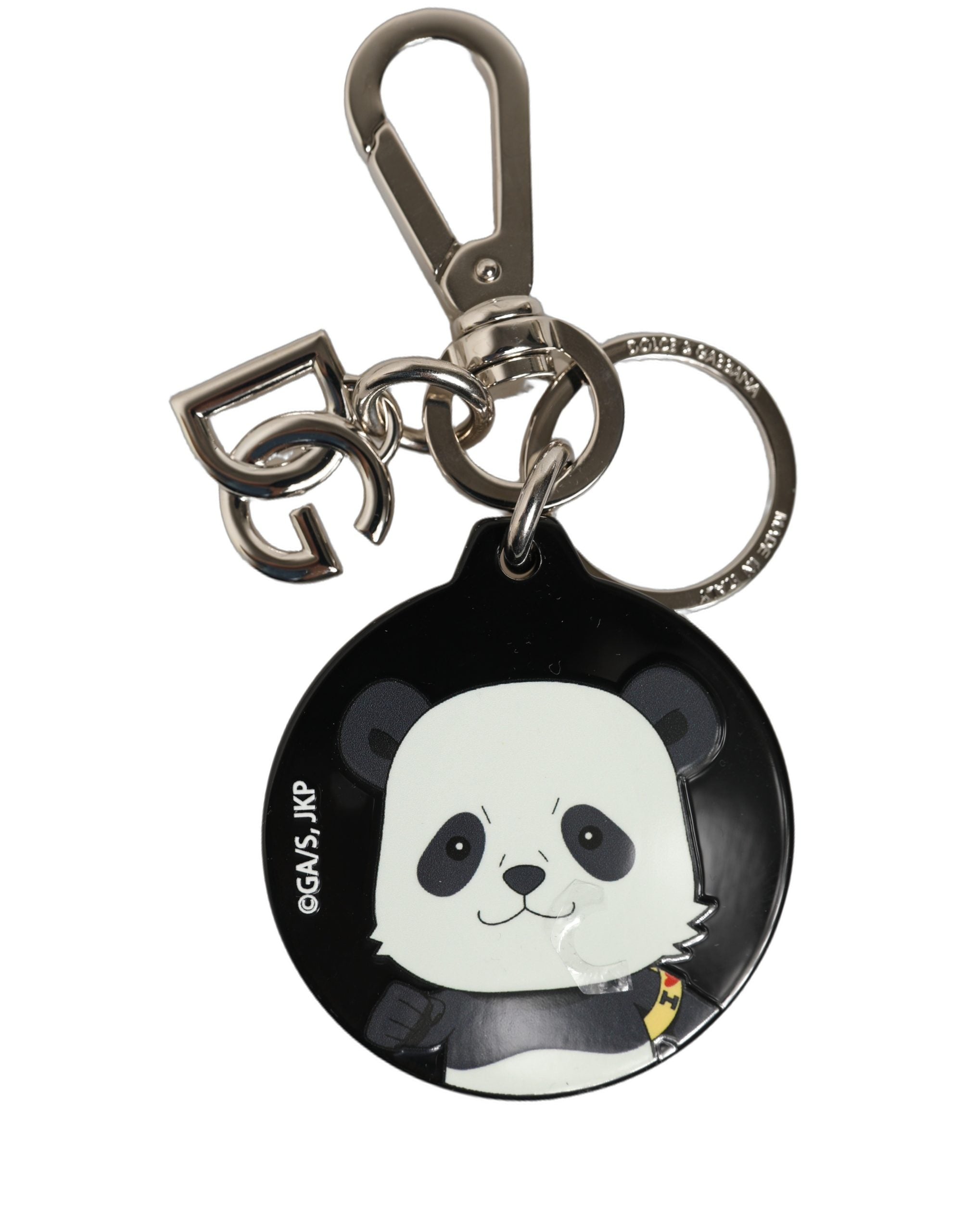 Dolce & Gabbana Black Kaisen Panda Chibi Charm Metal Keychain Keyring Dolce & Gabbana