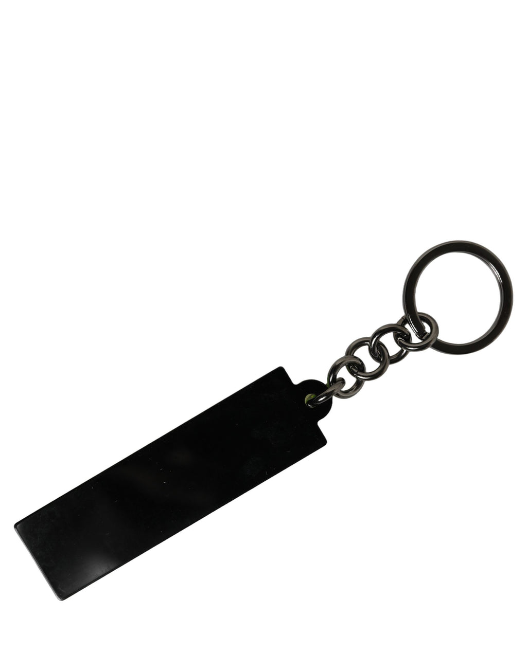 Dolce & Gabbana Neon Green Logo Print Charm Metal Keychain Keyring Dolce & Gabbana