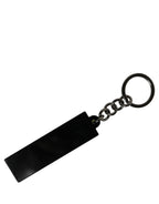 Dolce & Gabbana Neon Green Logo Print Charm Metal Keychain Keyring Dolce & Gabbana