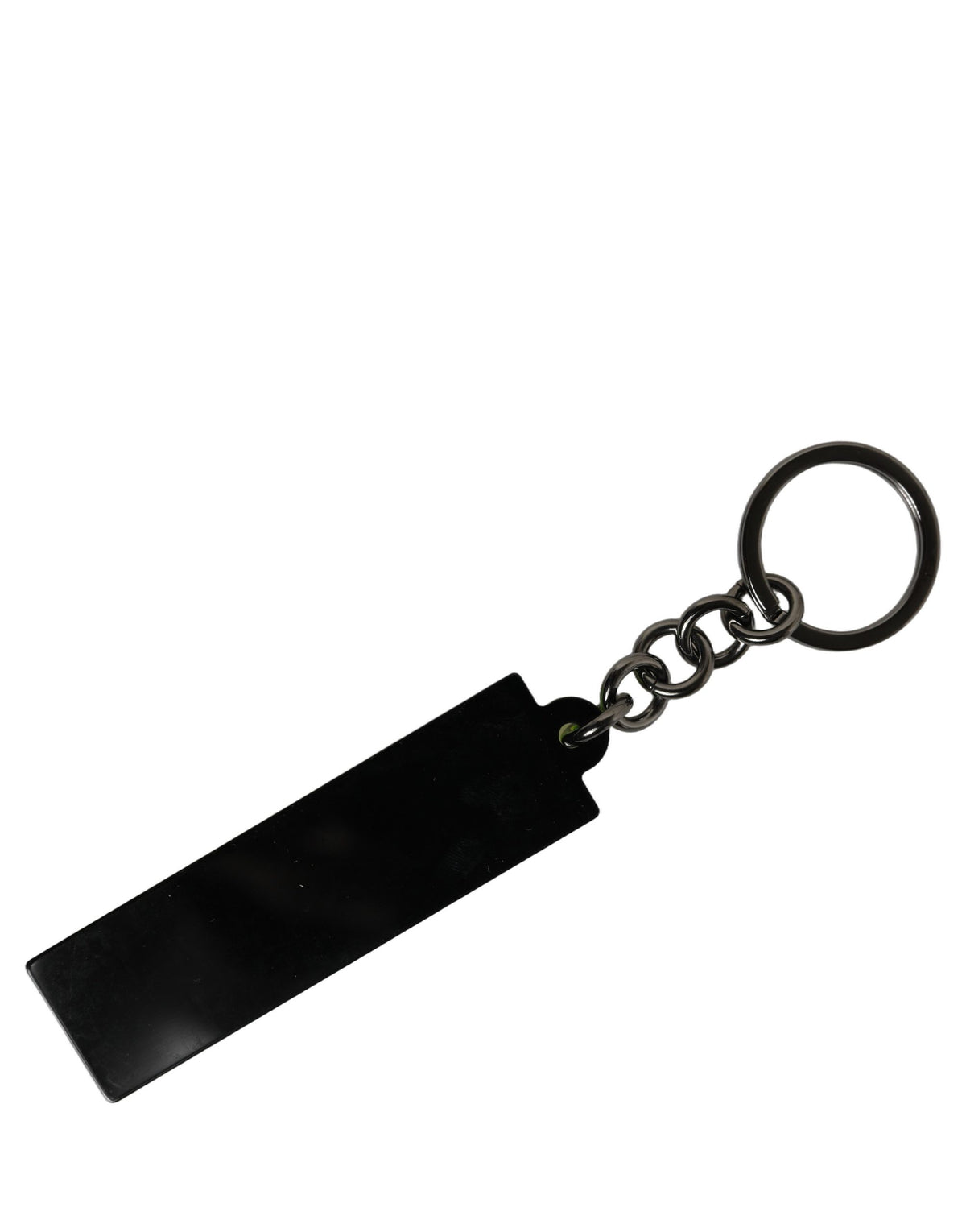Dolce & Gabbana Neon Green Logo Print Charm Metal Keychain Keyring Dolce & Gabbana