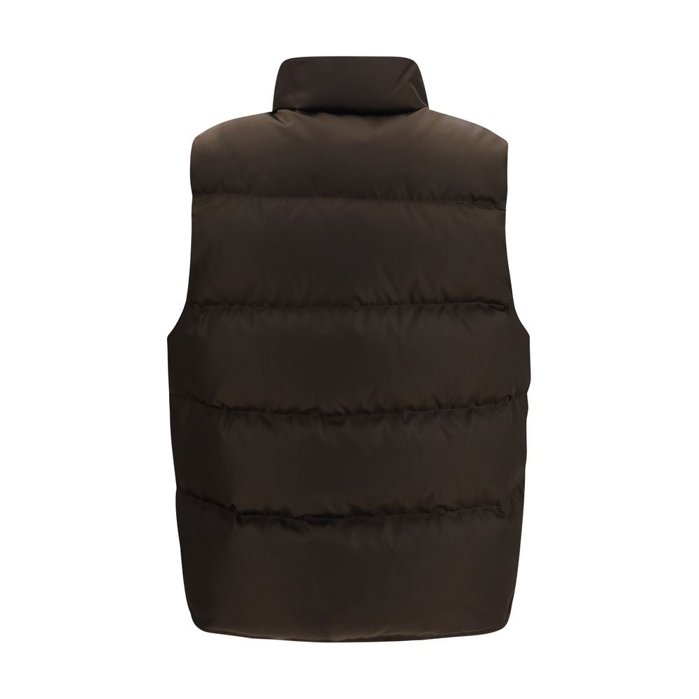 Prada Brown Goose Down Sleeveless Jacket Prada