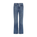 Off-White Blue Cotton Straight-Leg Jeans Off-White