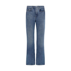 Off-White Blue Cotton Straight-Leg Jeans Off-White