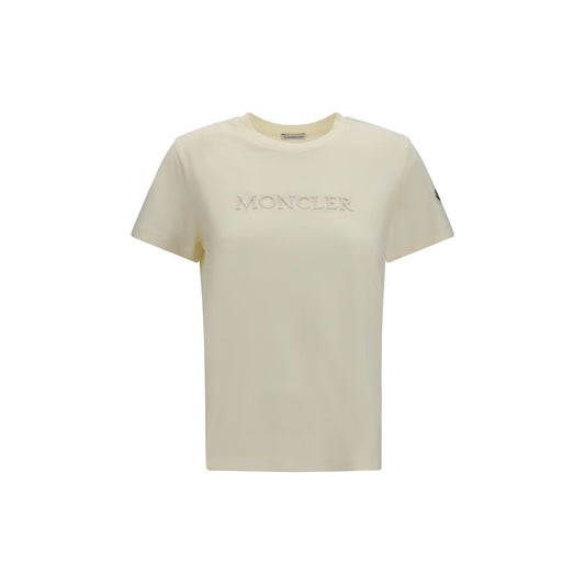 Moncler Beige Cotton T-Shirt Moncler
