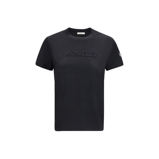 Moncler Black Cotton T-Shirt Moncler