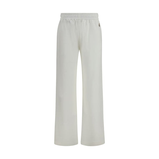 Moncler White Cotton Casual Pants Moncler