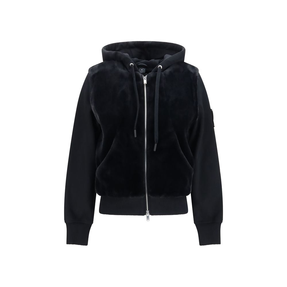 Moose Knuckles Black Cotton Sweatshirt Moose Knuckles