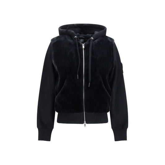 Moose Knuckles Black Cotton Sweatshirt Moose Knuckles
