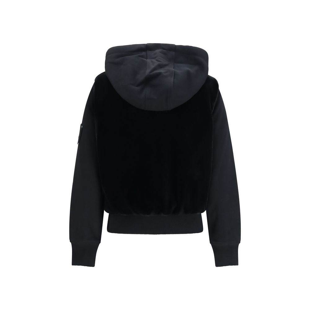 Moose Knuckles Black Cotton Sweatshirt Moose Knuckles