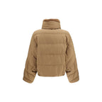 Brunello Cucinelli Beige Goose Down Full-Length Jacket Brunello Cucinelli
