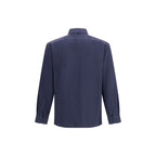 Brunello Cucinelli Blue Cotton Dress Shirt Brunello Cucinelli