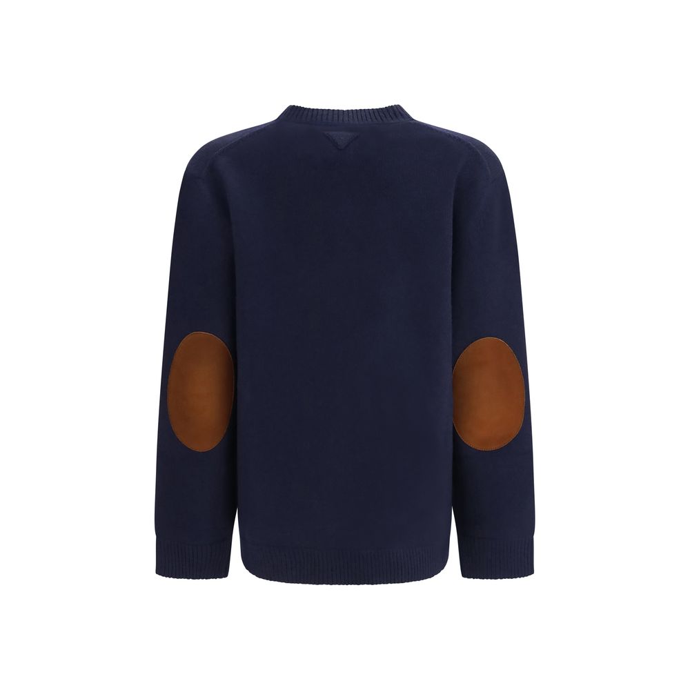 Prada Blue Wool Oves Aries Sweatshirt Prada