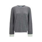 Prada Gray Wool Oves Aries Sweatshirt Prada