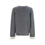 Prada Gray Wool Oves Aries Sweatshirt Prada