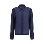 The Latest Blue Wool Oves Aries Dress Shirt