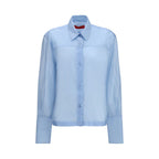 The Latest Blue Wool Oves Aries Dress Shirt