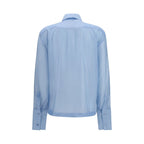 The Latest Blue Wool Oves Aries Dress Shirt